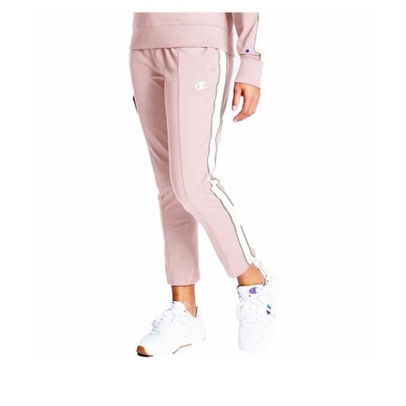 Champion Pants - CHAMPION Heritage Dream Pink Logo Track Pants NWT M